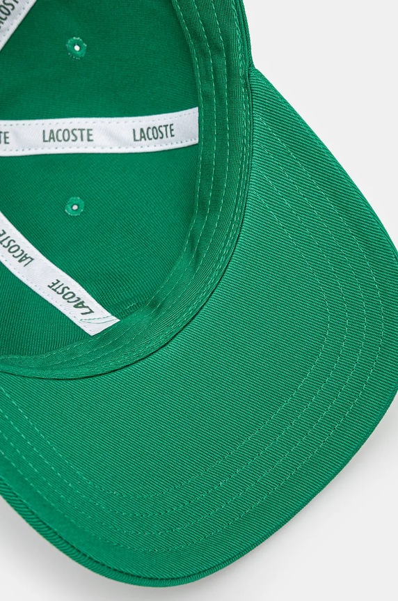 Lacoste czapka z daszkiem zielony RK3186