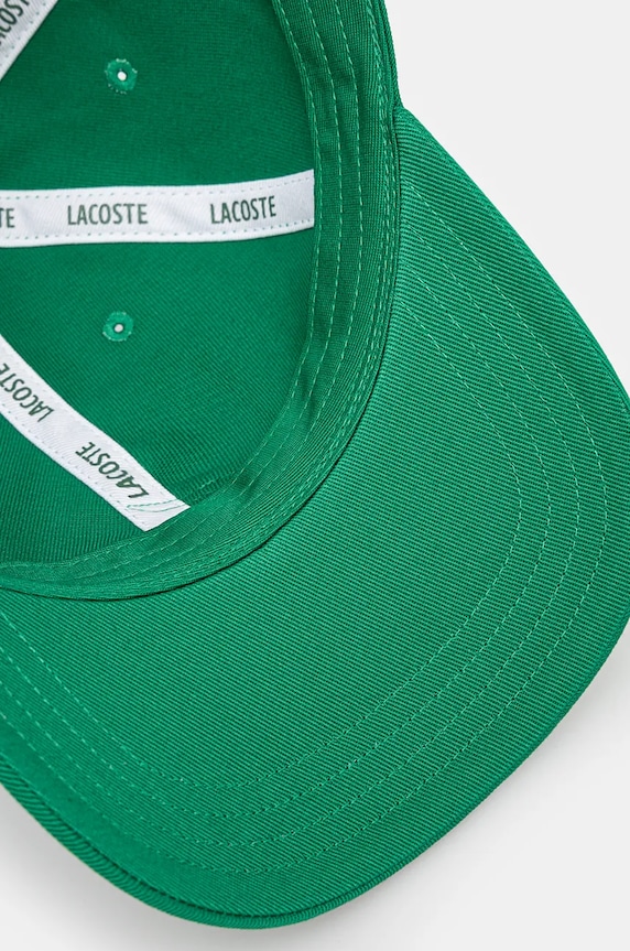 Lacoste czapka z daszkiem zielony RK3186