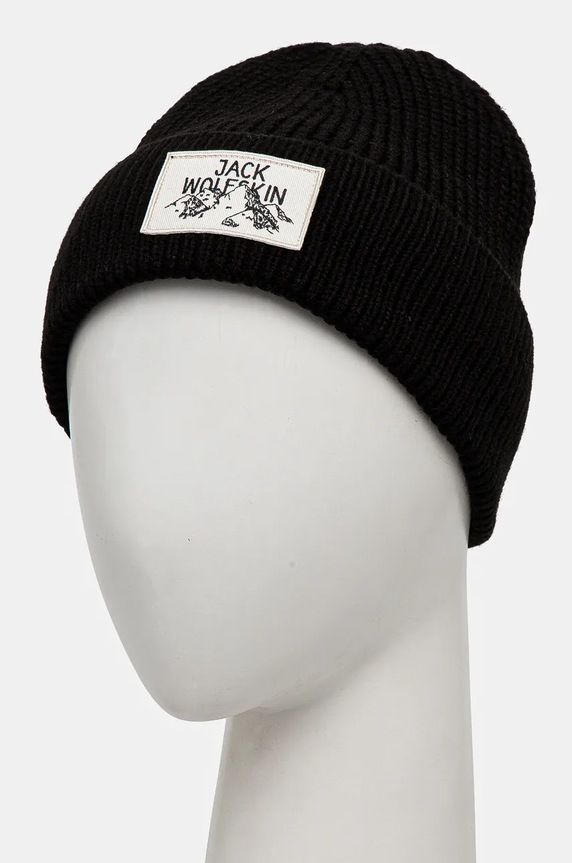 Jack Wolfskin berretto A61610 nero AW25