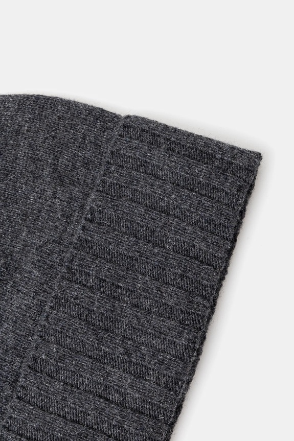 Vlněná čepice Sisley 1244SA007 šedá AW24