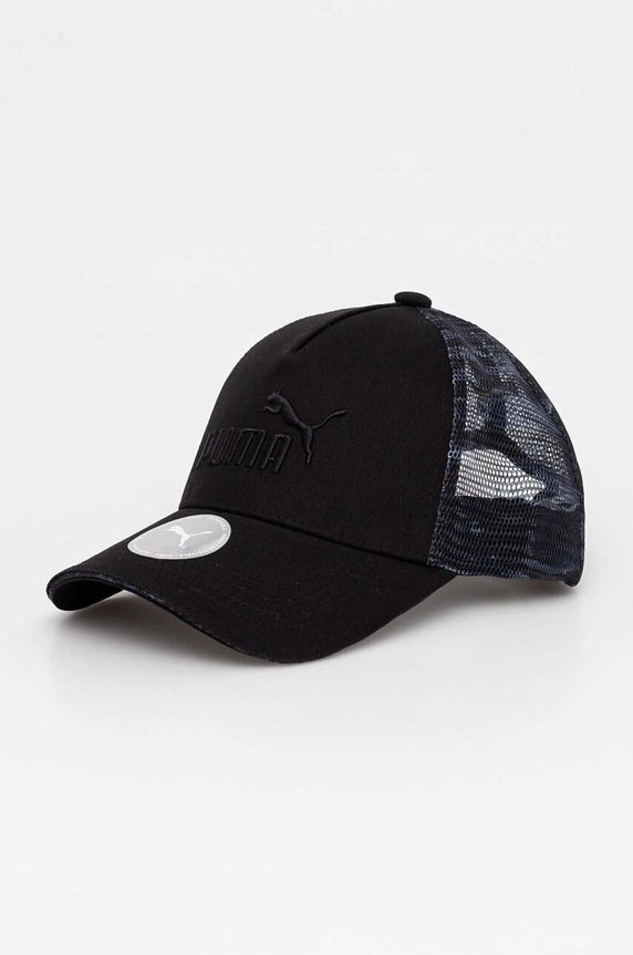 Puma czapka z daszkiem aplikacja czarny 25481.