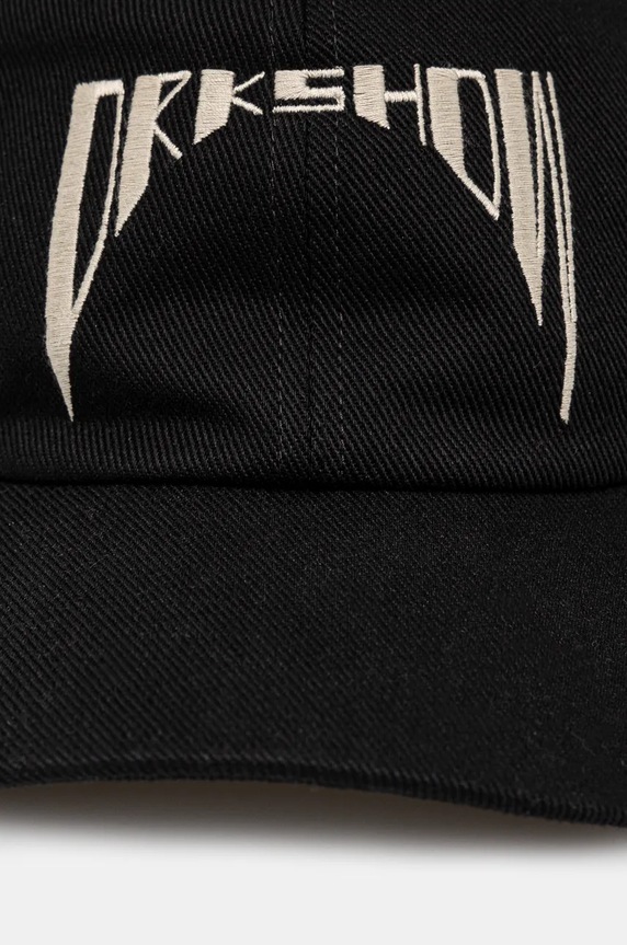 Rick Owens cotton baseball cap Baseball Cap DA02D2478.DOEM10 black AW24