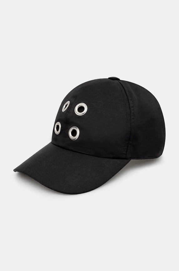 Rick Owens baseball cap Baseball Cap plain black DA02D2478.MUES1