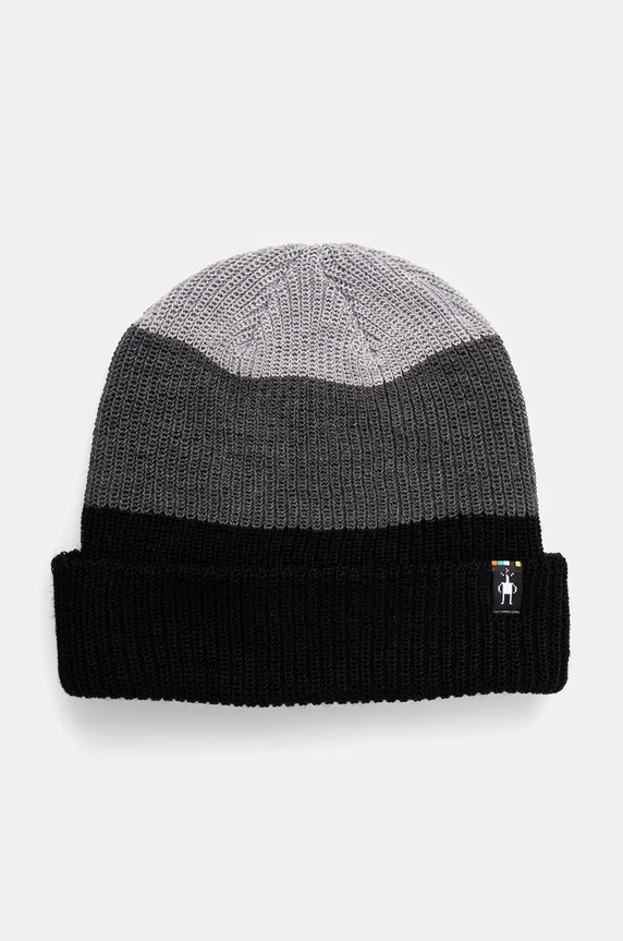 Smartwool czapka Cantar Colorblock wełna czarny SW011491