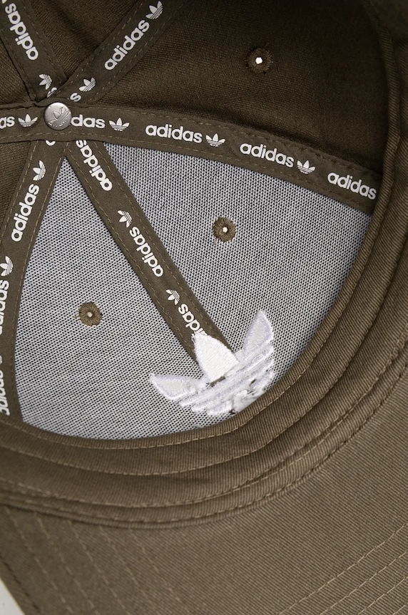 Doplňky Bavlněná baseballová čepice adidas Originals IX7571 zelená