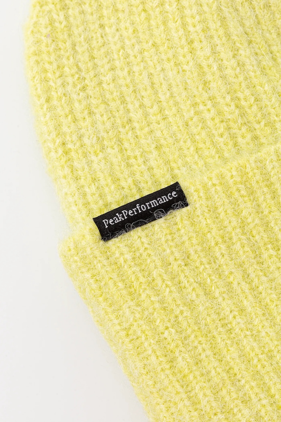 Accesorii Peak Performance pălărie din amestec de lână Woolblend Hat G80628 galben