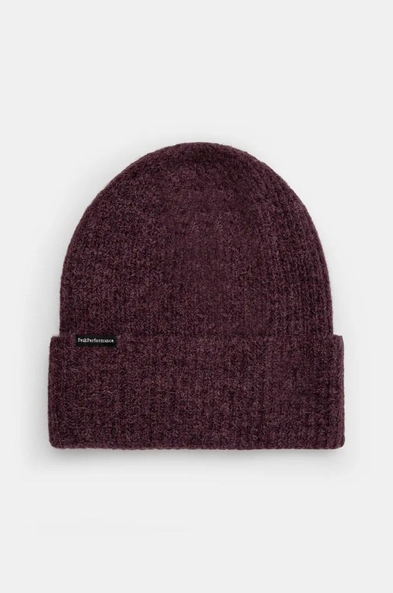 Peak Performance pălărie din amestec de lână Woolblend Hat uni violet G80628