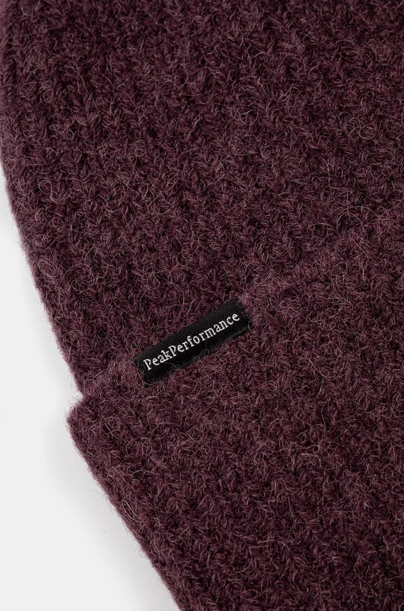 Peak Performance pălărie din amestec de lână Woolblend Hat G80628 violet AW25