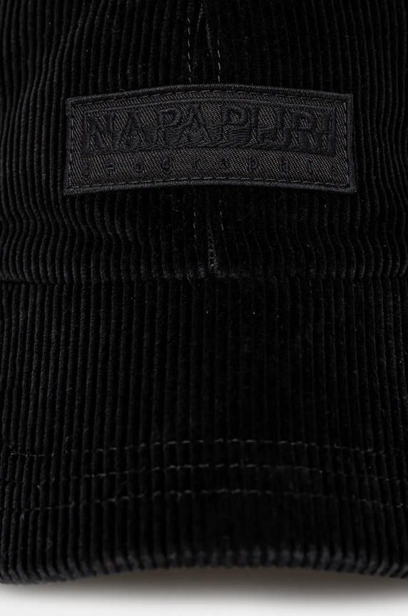 Napapijri corduroy baseball cap F-Aar NP0A4IB20411 black AW24