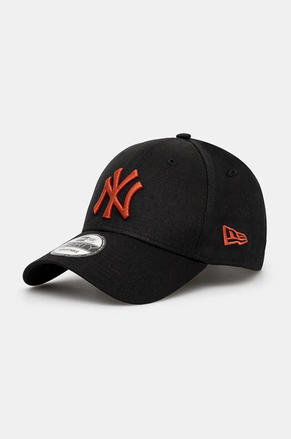 New Era cotton baseball cap LEAGUE ESSENTIAL 9FORTY® NEW YORK YANKEES cotton black 60565099