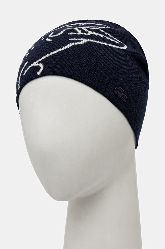Lacoste căciulă de lână RB3021 bleumarin AW24