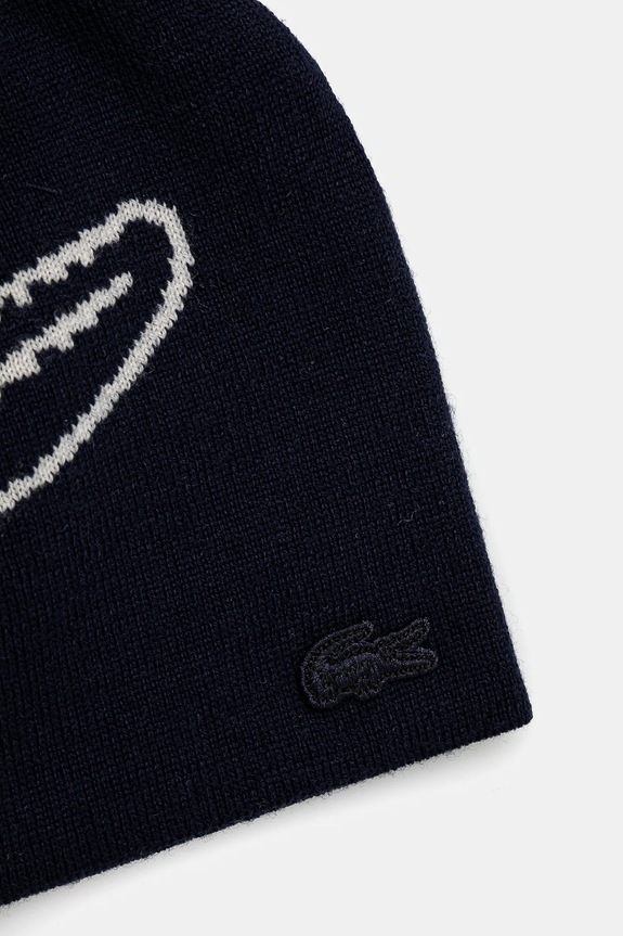 Accesorii Lacoste căciulă de lână RB3021 bleumarin