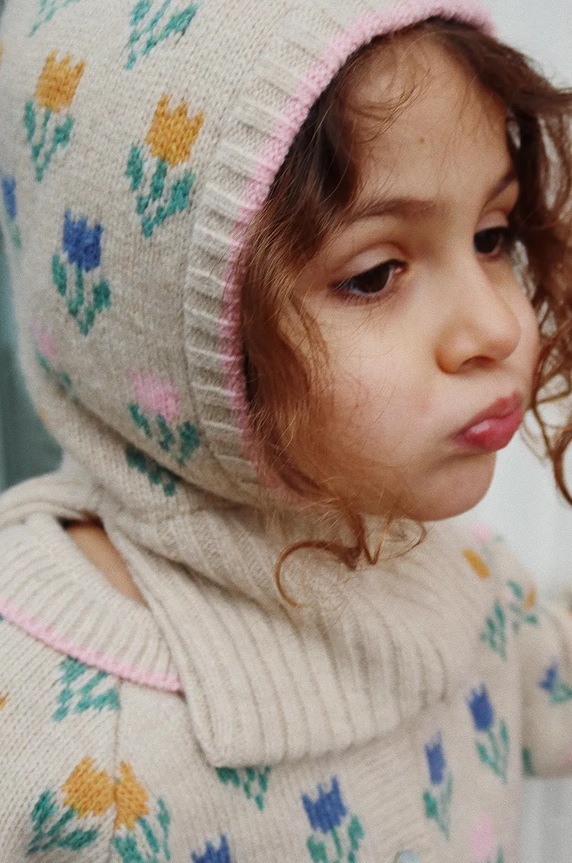 Детска вълнена балаклава Konges Sløjd BELOU TULIPE KNIT BALACLAVA KS101429