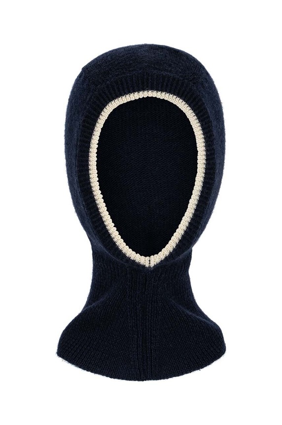 Dětský vlněný nákrčkník Konges Sløjd LOULI BALACLAVA KS101252 námořnická modř AW24