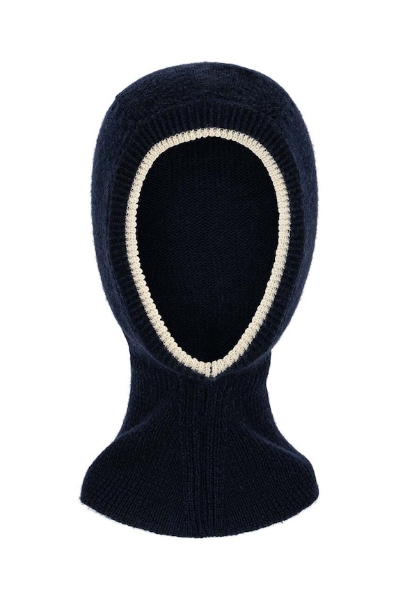 Dětský vlněný nákrčkník Konges Sløjd LOULI BALACLAVA KS101252 námořnická modř AW24