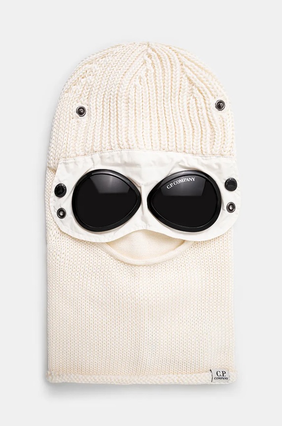 Vlněná kukla C.P. Company Ski Mask béžová 17CMAC301A005509A