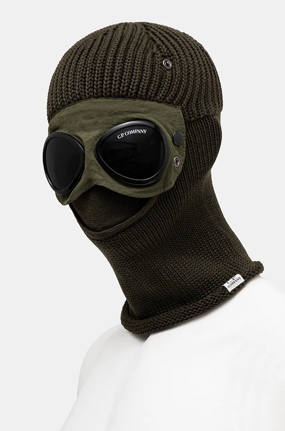 Accessories C.P. Company wool balaclava Ski Mask 17CMAC301A005509A green