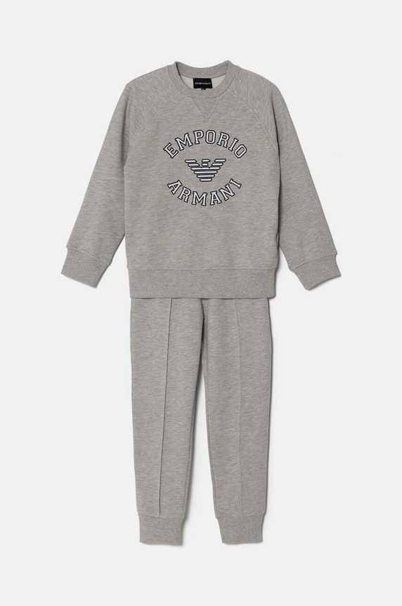 Emporio Armani trening copii imprimeu gri 6D4VJ3.4J6VZ