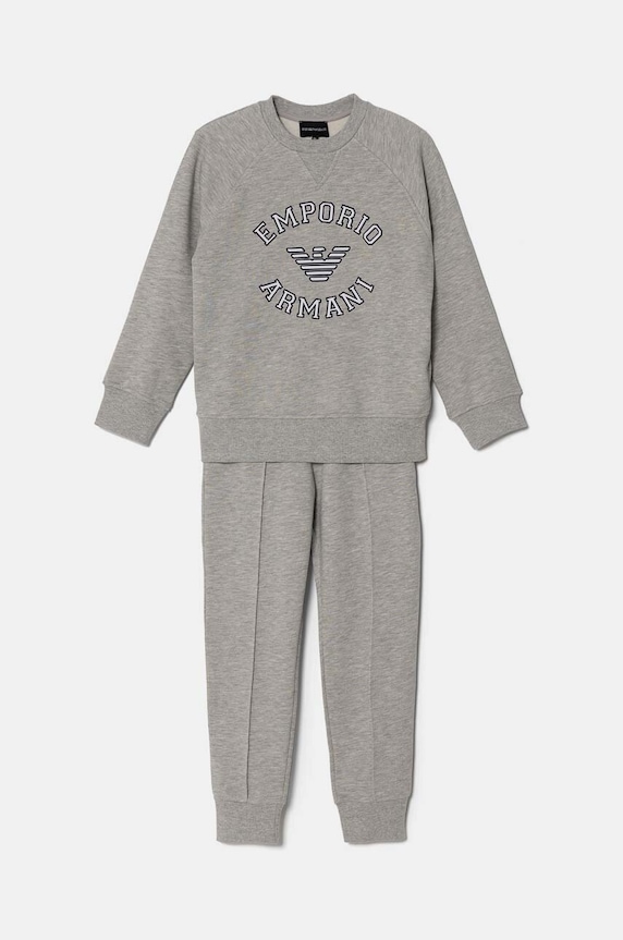 Emporio Armani trening copii imprimeu gri 6D4VJ3.4J6VZ