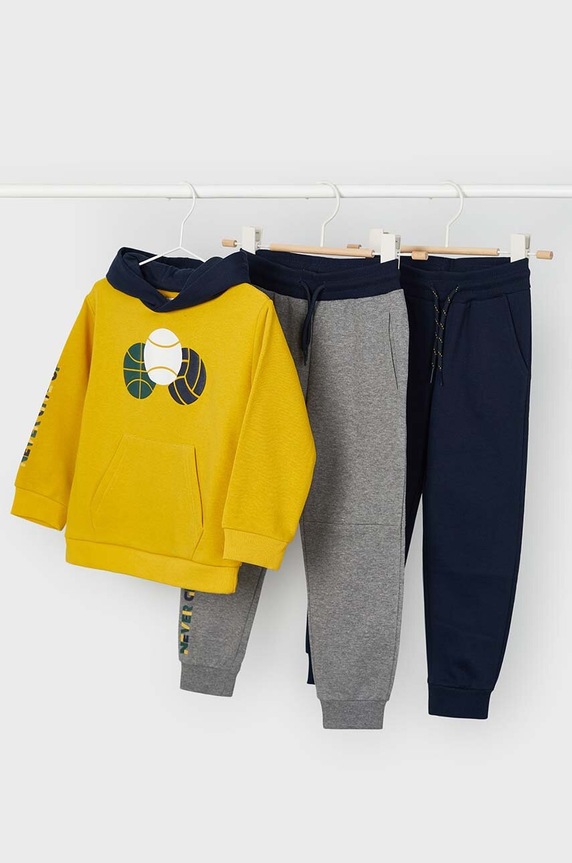 Παιδική φόρμα Mayoral πλεκτό ύφασμα κίτρινο 4879.5C.Mini.9BYH