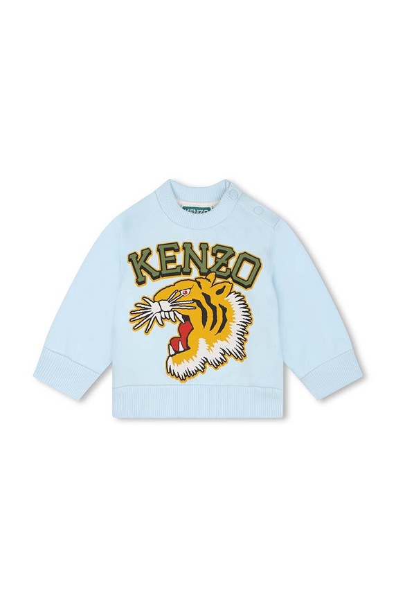 Chłopiec Kenzo Kids dres bawełniany dziecięcy K60515.86.102 niebieski