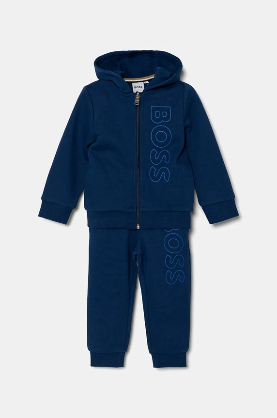 Детски анцуг BOSS трикотаж син J51260.86.94