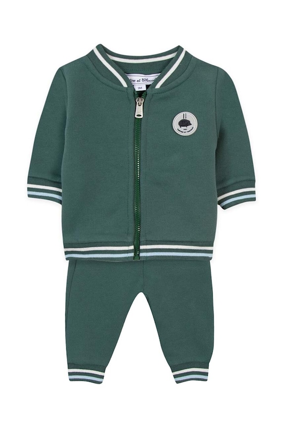 Tartine et Chocolat trening din bumbac pentru bebelusi bumbac verde TZ35021.67.74