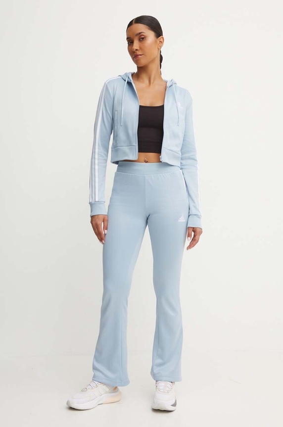 adidas melegítő szett Glam aplikációval kék IX1118