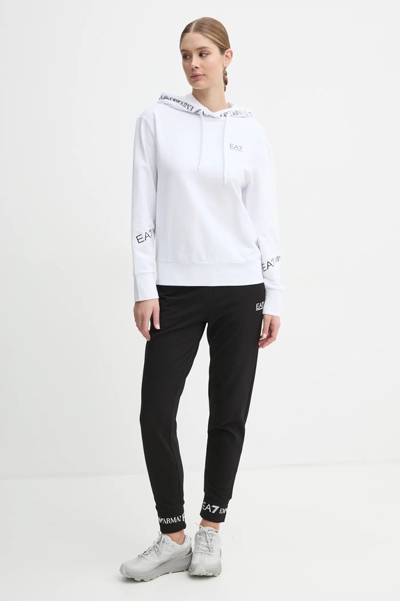EA7 Emporio Armani dres z elastanem biały TJTXZ.8NTV52.21BA