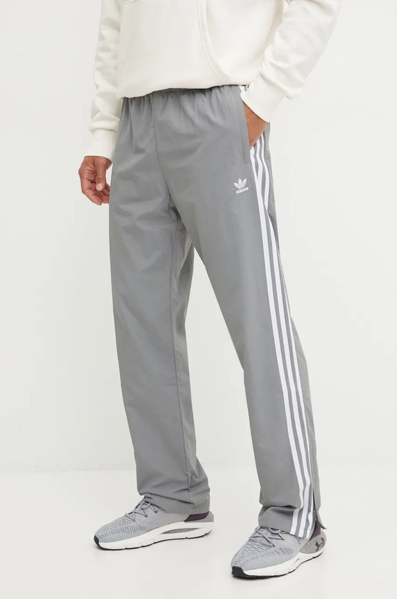 adidas Originals spodnie dresowe tkanina szary JD5333