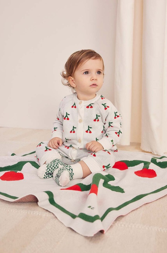 Sada pre bábätká Bobo Choses Cherry pletenina biela 224AB109