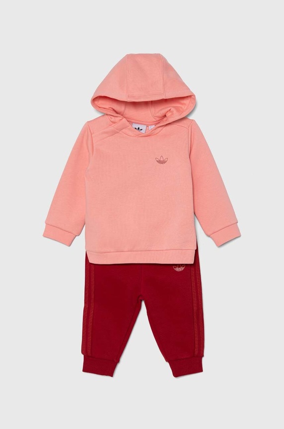 Дитячий спортивний костюм adidas Originals HOODIE SET трикотаж рожевий IY9538