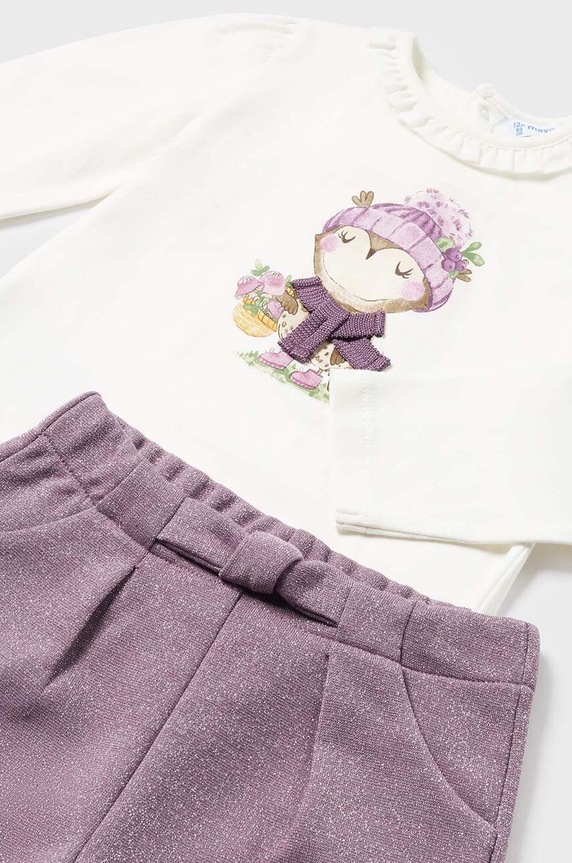 Mayoral komplet dziecięcy 2253.4E.Baby.9BYH różowy AW24