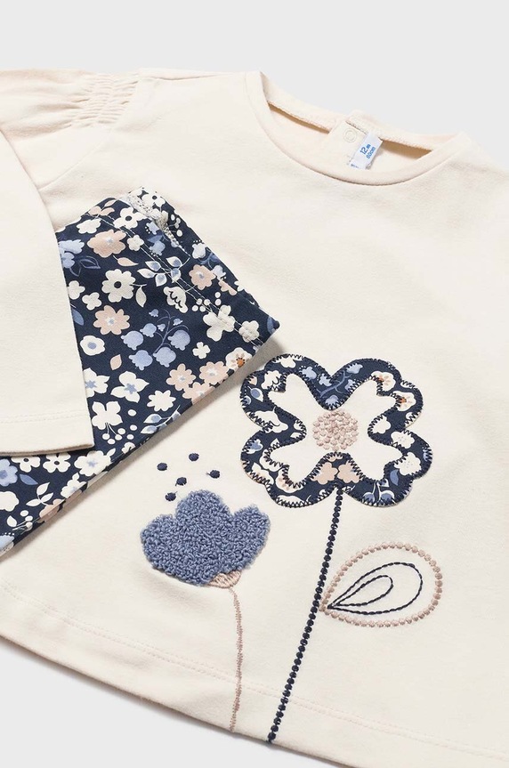 Mayoral komplet dziecięcy - bluzka, legginsy i opaska 2711.4H.Baby.9BYH granatowy AW24
