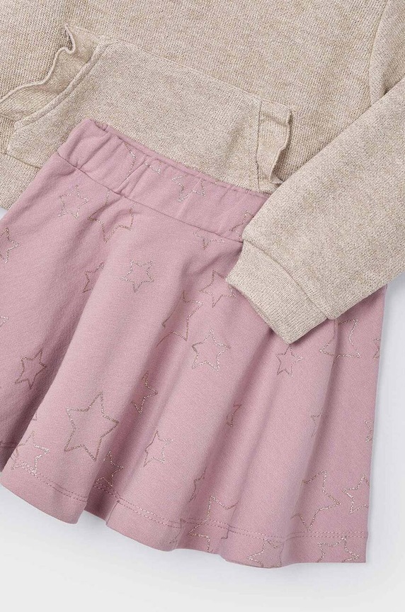 Σετ - μπλούζα και φούστα Mayoral 4936.6J.Mini.9BYH ροζ AW24