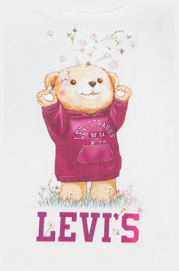 Sada pre bábätká Levi's TEE & CARGO PANT SET biela 1EK986