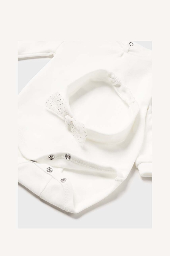 Mayoral Newborn komplet bawełniany niemowlęcy 2814.2L.Newborn.9BYH beżowy AW24