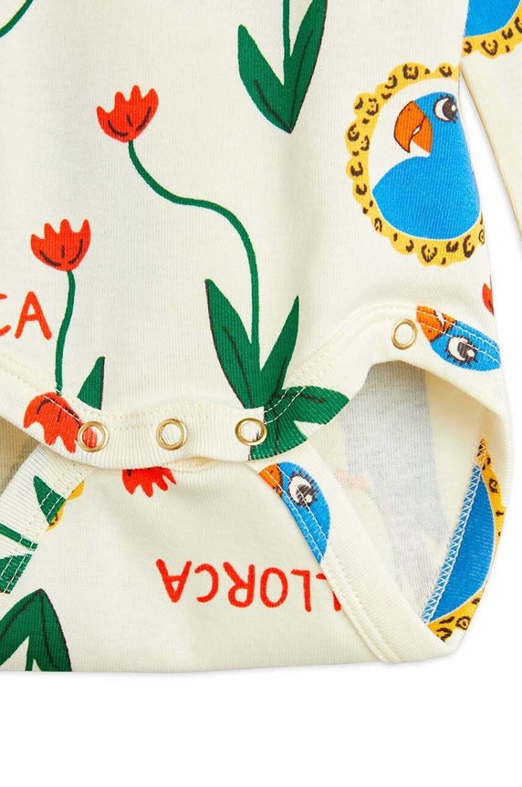 Mini Rodini komplet niemowlęcy Parrots beżowy 2464010700