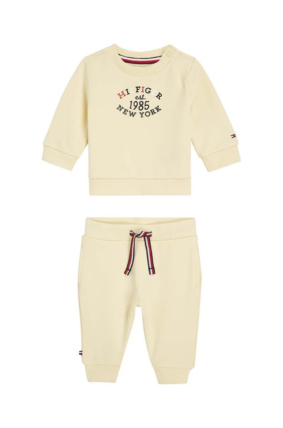 Tommy Hilfiger dres niemowlęcy dzianina żółty KN0KN01863.9BYH