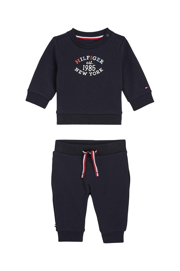 Tommy Hilfiger dres niemowlęcy dzianina granatowy KN0KN01863.9BYH
