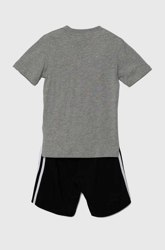 Chłopiec adidas komplet bawełniany dziecięcy LK 3S CO T SET IV7439 szary