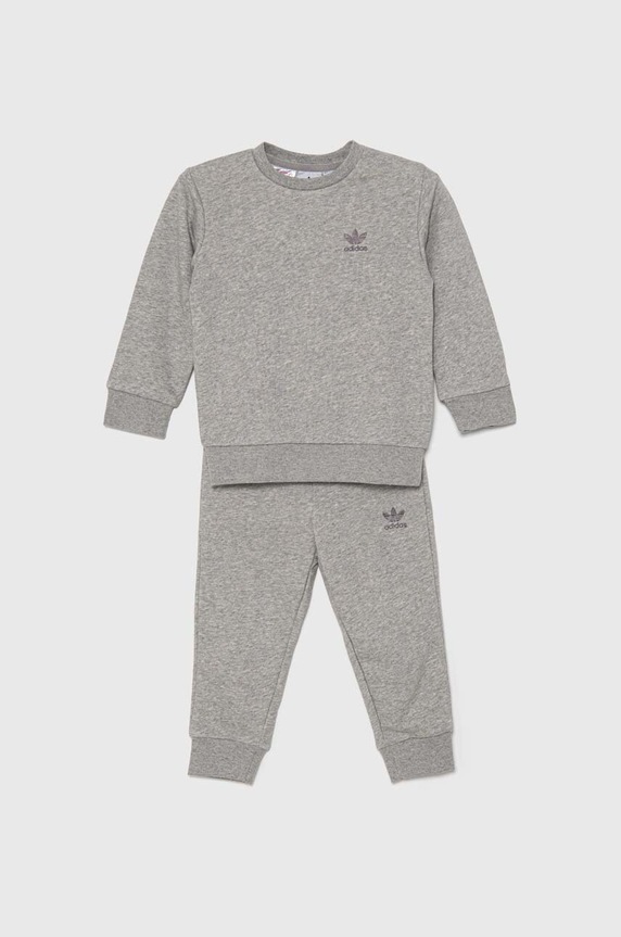 Dětská tepláková souprava adidas Originals CREW SET směs šedá IW1011
