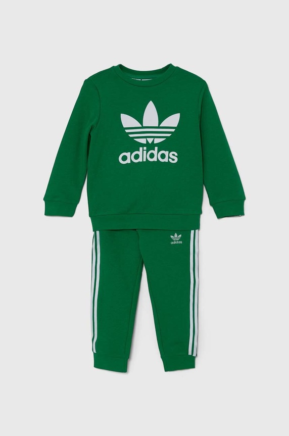 adidas Originals trening copii CREW SET tricotaj verde IX5153