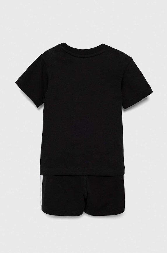 adidas Originals komplet dziecięcy SHORT TEE SET IX7509 czarny AW24