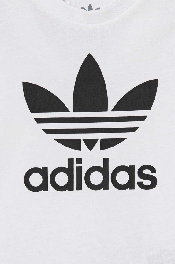 Chlapec Detská bavlnená súprava adidas Originals SHORT TEE SET JE0521 biela