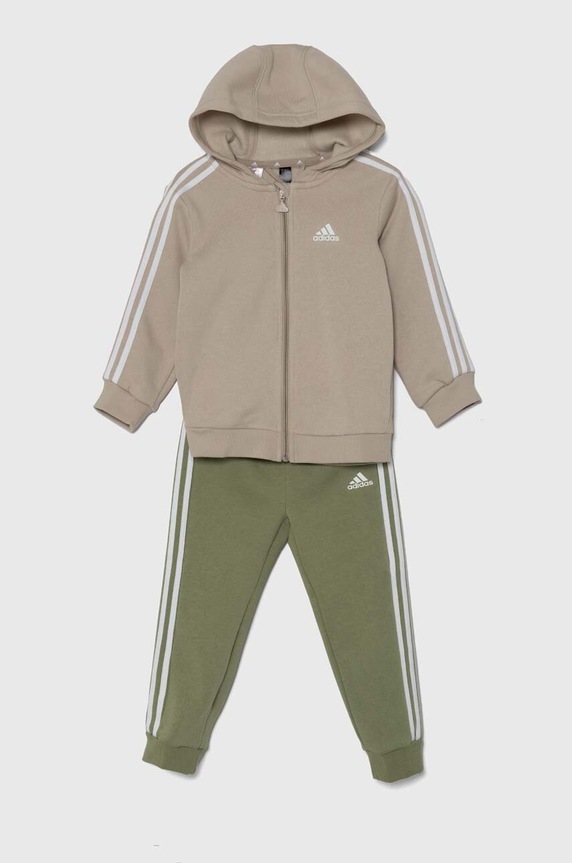adidas dres dziecięcy I 3S FZ FLOG dzianina beżowy IZ4992