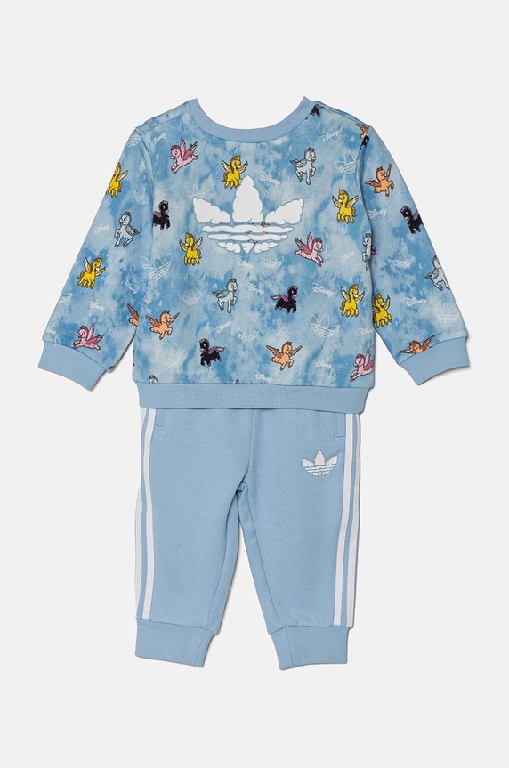 Otroška trenirka adidas Originals CREW SET Pletenina modra JP2579