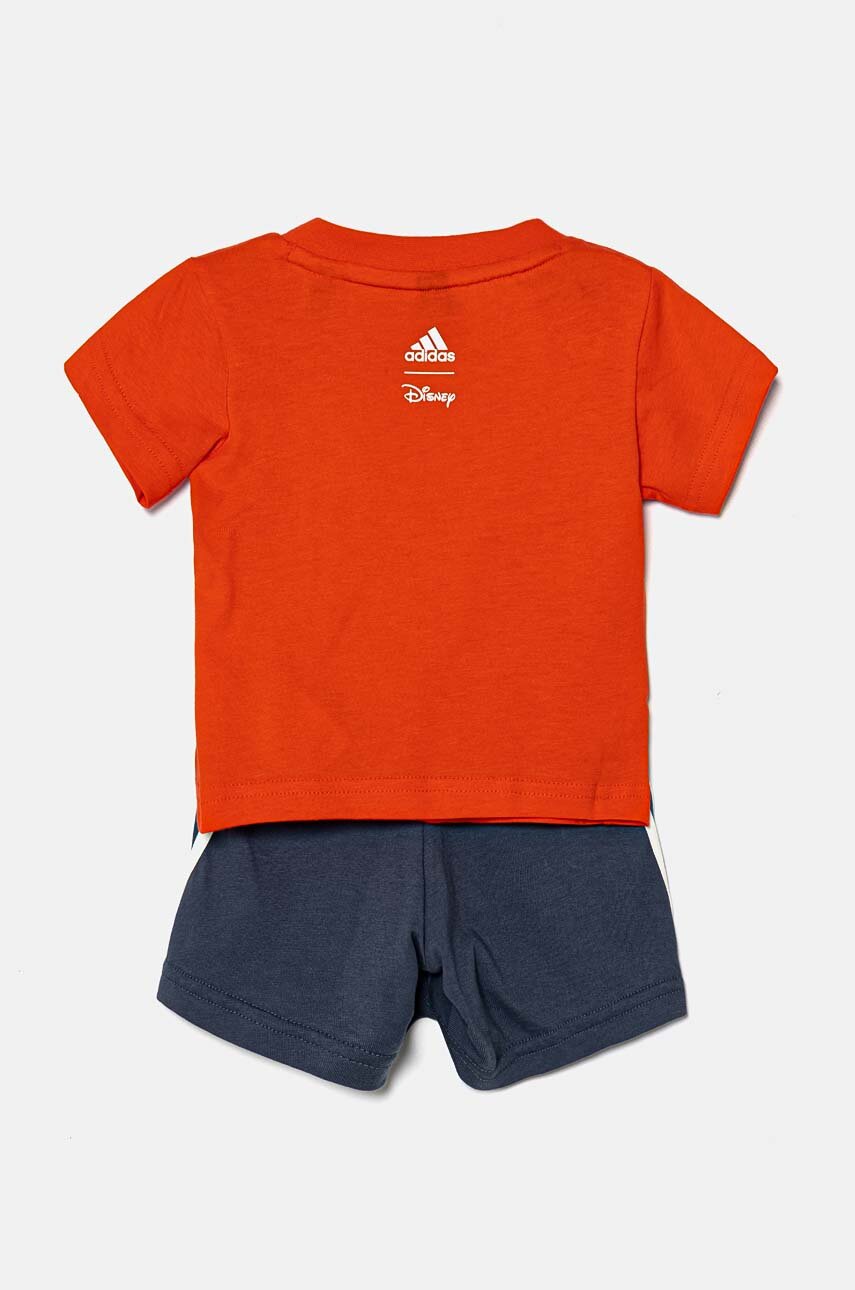 Otroški bombažni komplet adidas x Disney, I DY MM T SET IV9648 rdeča AW24