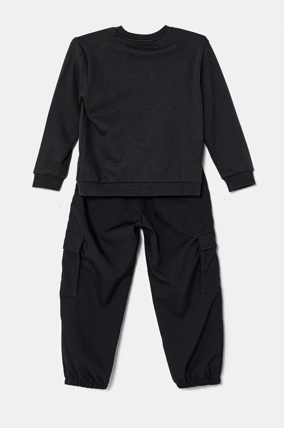 Dječja trenirka adidas Originals CREW SET IY1754 crna AW24