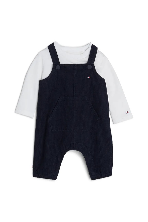 Бебешки памучен комплект Tommy Hilfiger памук черен KN0KN01920.9BYH